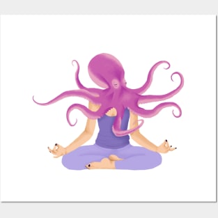 Zen Octopus Posters and Art